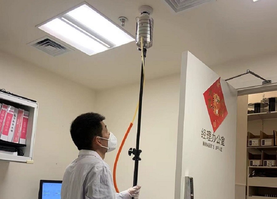 商场公共卫生检测现场